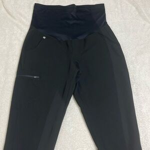 Figs Black High-Waisted Joggers